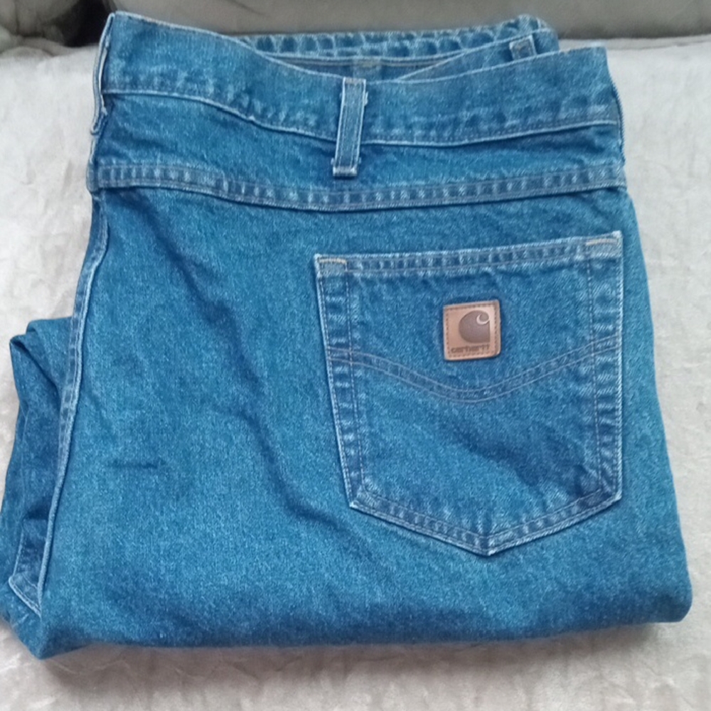 Carhartt Men's High Waisted Denim Jeans 48x32